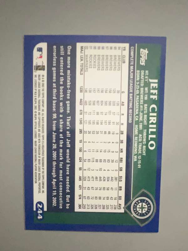 Card back