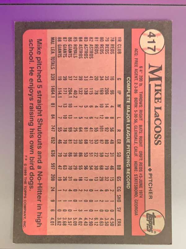 Card back