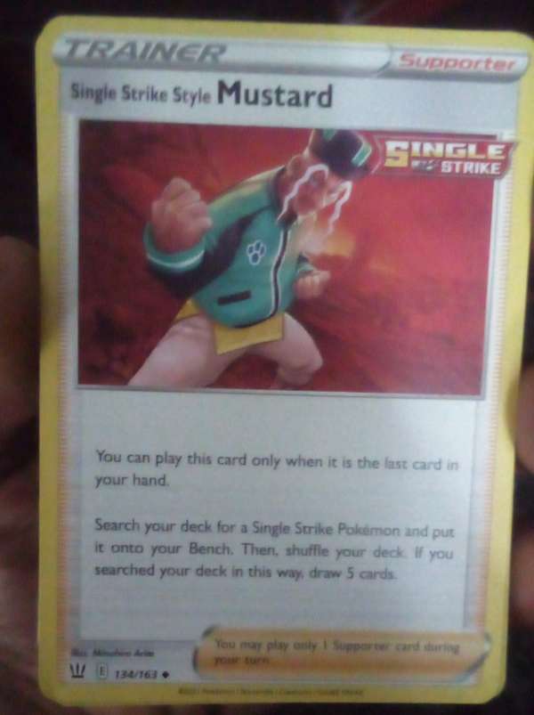 Single Strike Style Mustard