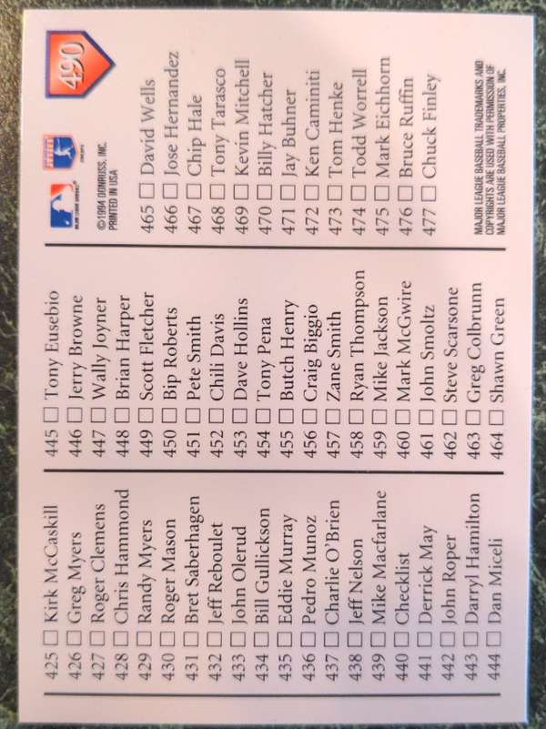 Card back
