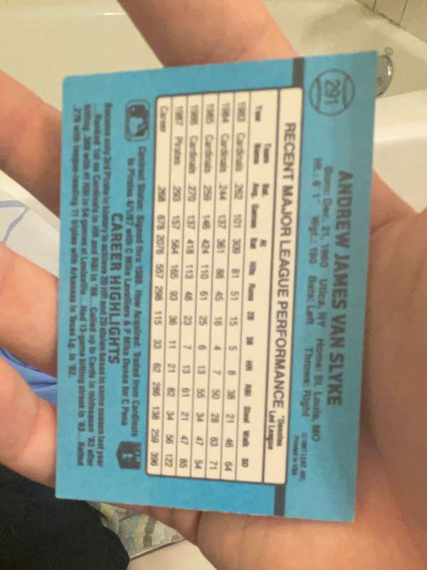 Card back