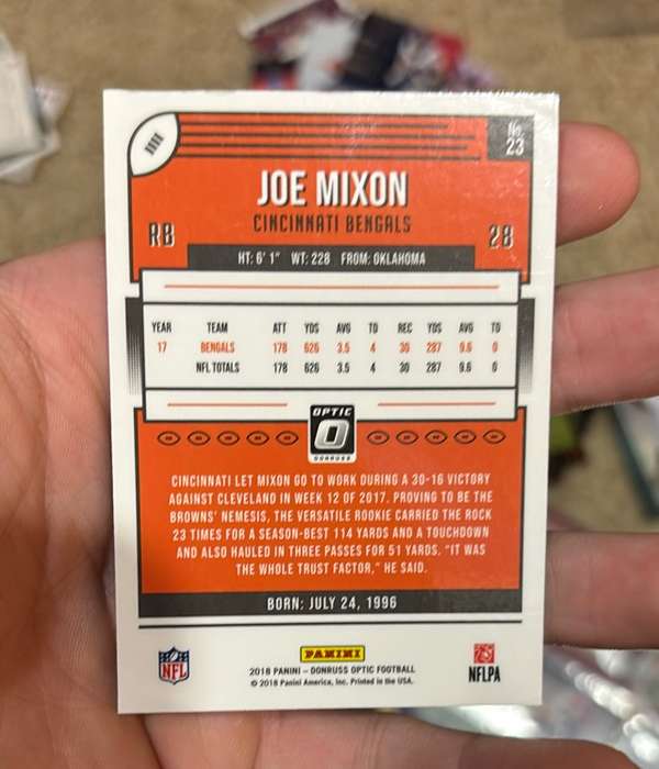 Card back