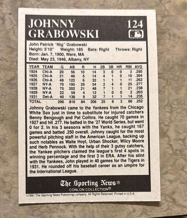 Card back