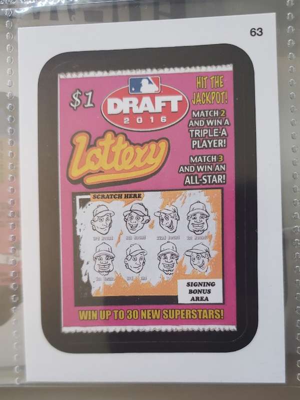 #63 MLB Draft Lottery Ticket