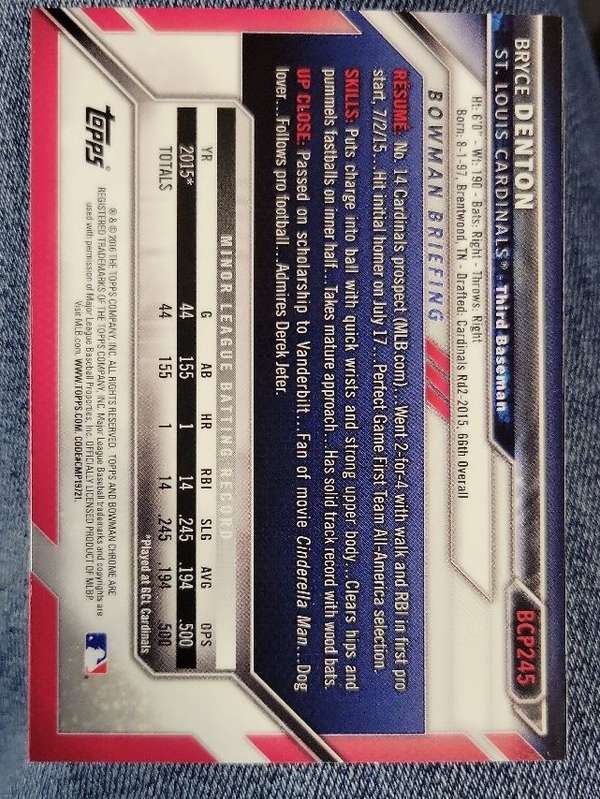 Card back
