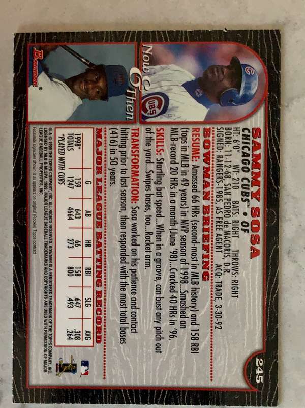 Card back