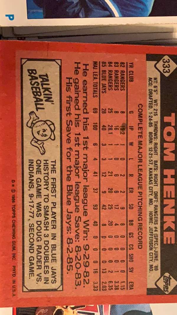 Card back